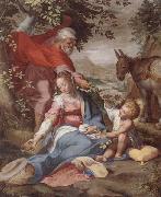unknow artist The rest on the flight into egypt oil painting